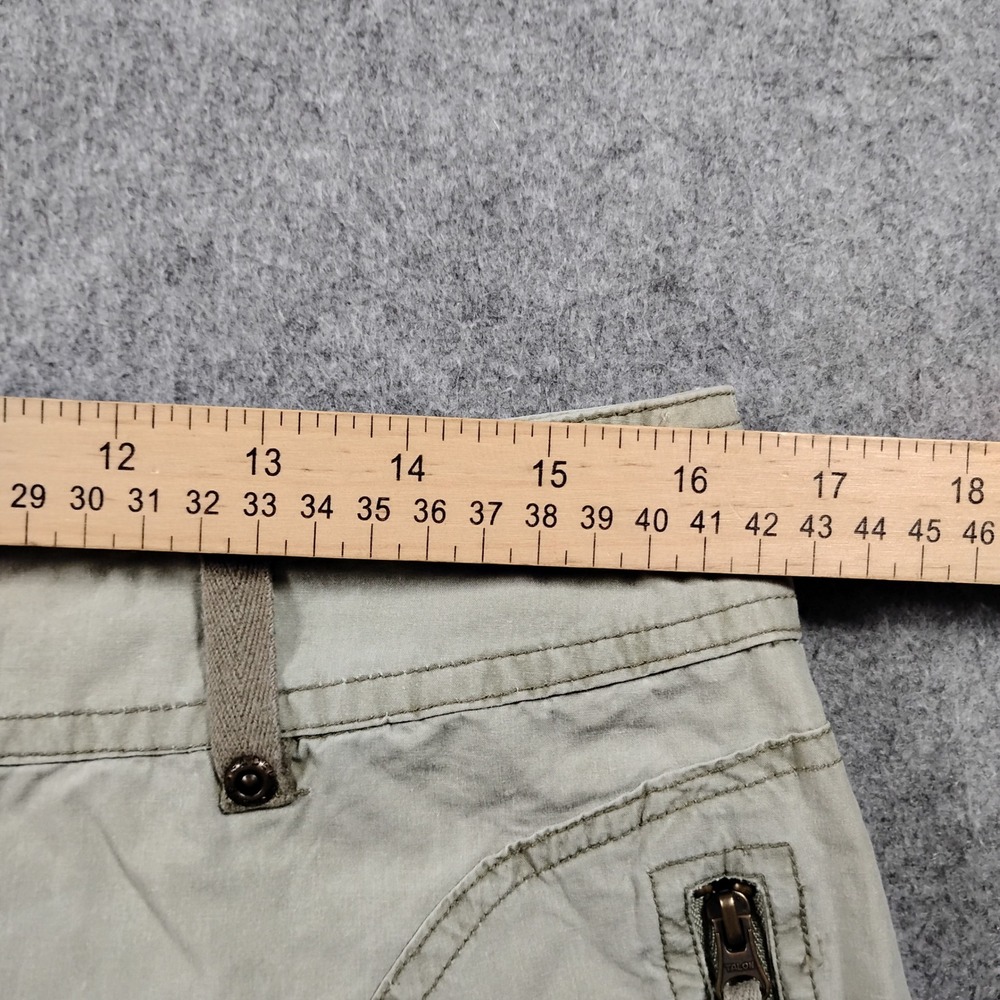 Faded Glory Y2K Women Beige Khaki Cotton Cargo Mini Skirt Size 10 Casual Pockets - Picture 4 of 7